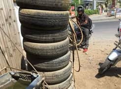 Almulk tires works ziarat kakasahib main Road