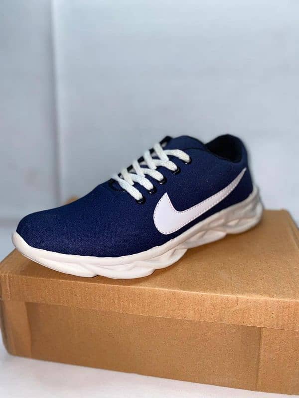 Men's fabric Running Sneakers Blue 1