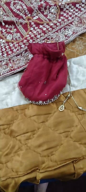 barat bridal lehenga just one time used 4 hours 5