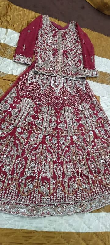 barat bridal lehenga just one time used 4 hours 6