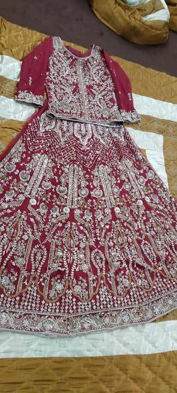 barat bridal lehenga just one time used 4 hours 8