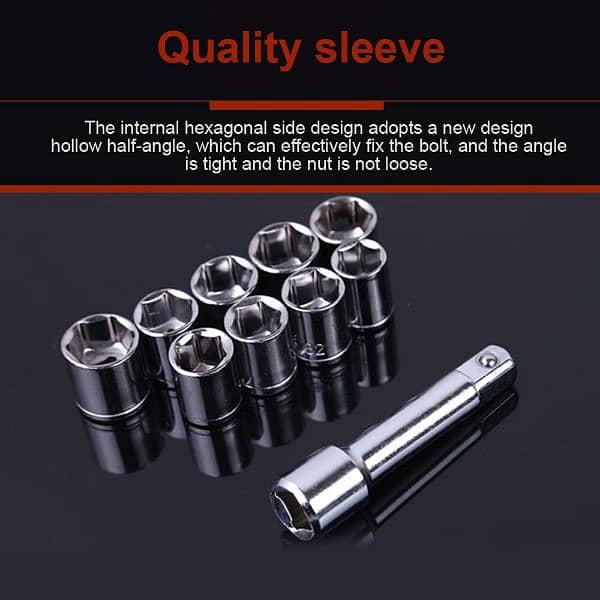 40 Pcs Combination Socket Wrench Set 2