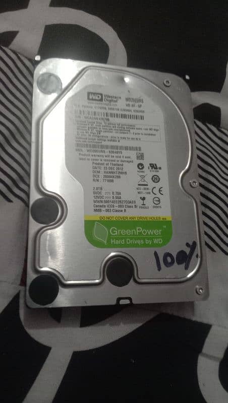 2 TB PC Hard Disk 100% 1