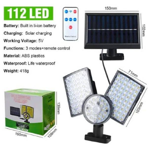 Solar Wall Lamp with Motion Sensor and Solar Charging free delivery 1