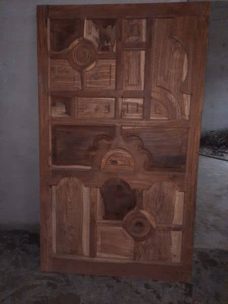 wooden doors made with rosewood(شیشم) new design 1