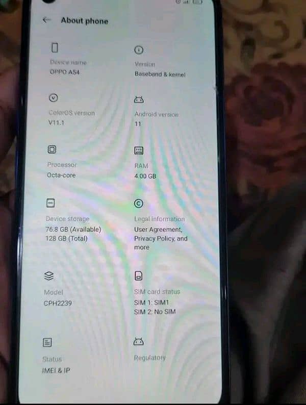 oppo a54 All ok koi masla bhi nhi Han battery timing good no open 3