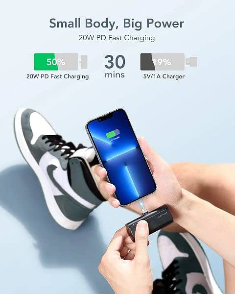 I phone 20 watt fast charging power bank iPhone mini power bank pd 1