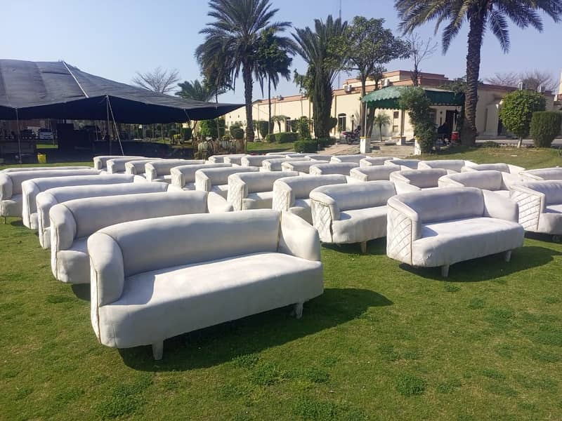 Sofa for sale / event sofa's for sale / white sofa for sale in lahore 0