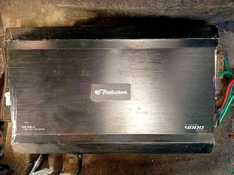 pioneer 4 channels amplifier with boosted speaker 1