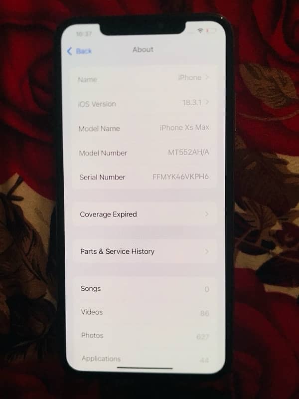 iPhone xs max 256gb 6