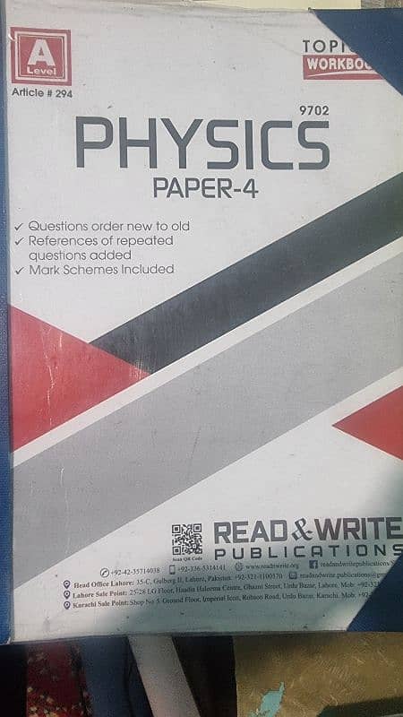 Complete A levels past papers  of science subjects along with notes 2