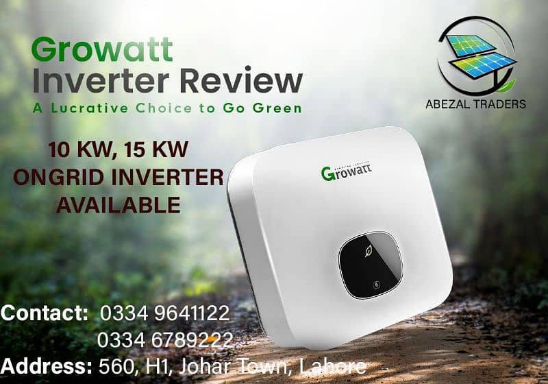 Ongrid and Hybrid inverters available 0