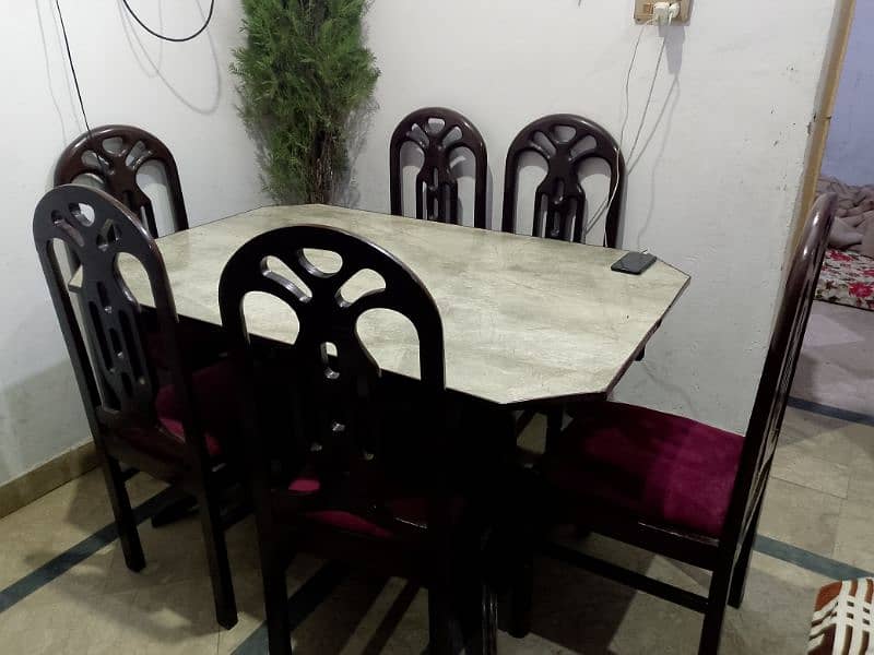 6 Kursi Wala Stylish Dining Table . 03087053914 1