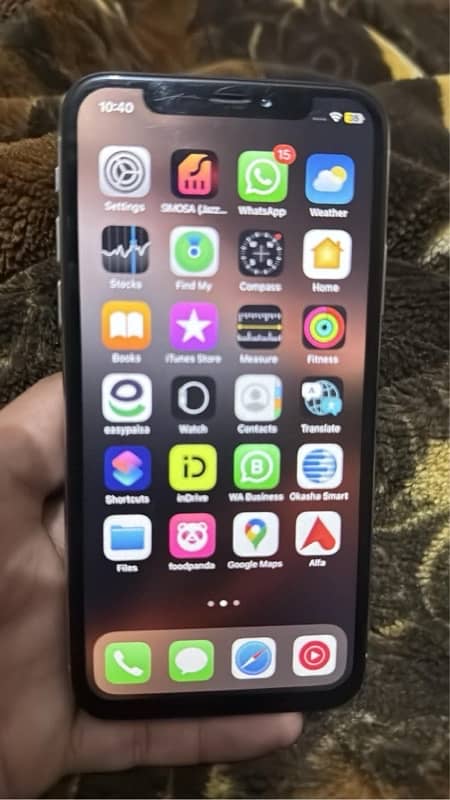 iphone x 256 GB exchange with possible with pta -non repaired granty 2