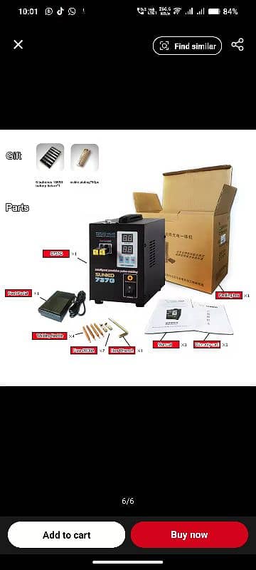 SUNKKO 737G Battery Spot Welder Machine Lithium Battery Spot Welding 3