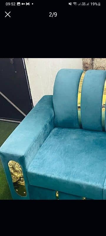 6 seater Sofa set with cushion available for sale 1