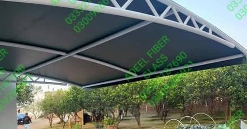 Parking shade / Fiber glass shade / Planters / Shade/ Car shade / box 11