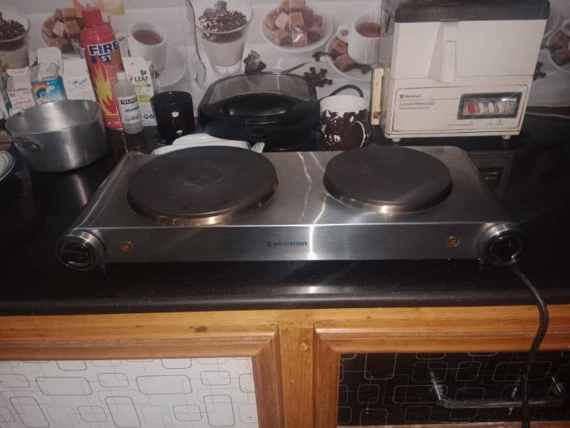 Electric n Solar Steel double Stove 4 sale 0334-6363774 5