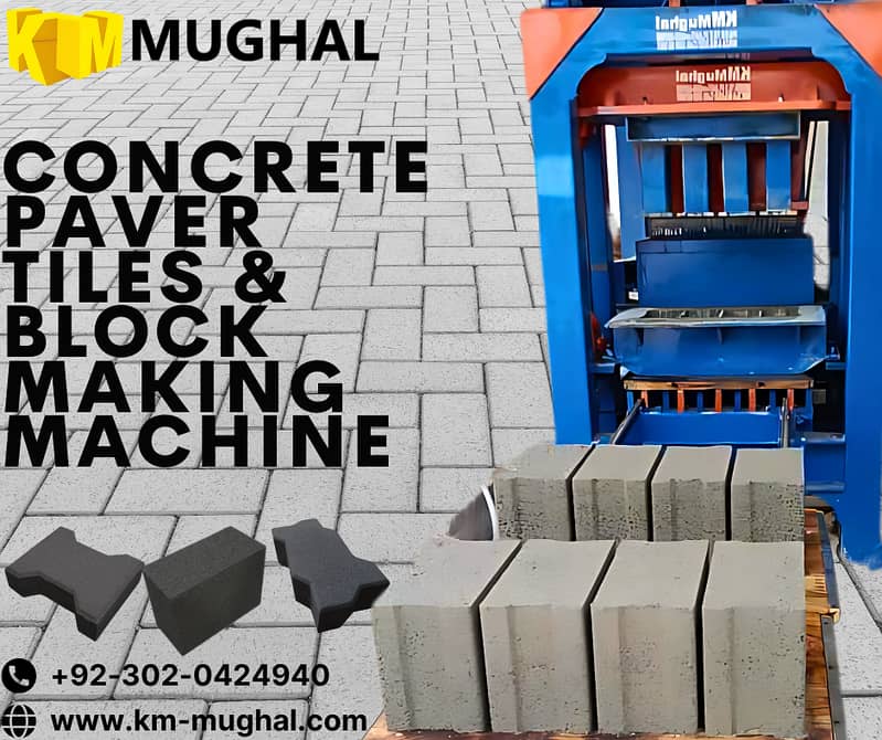 Pavers/Concrete Block/Tuff Tile/ Making Machine for Sale in Pakistan 19