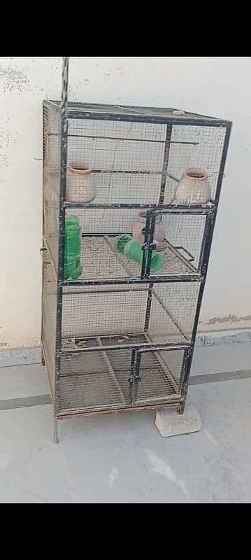 parrot iron  cage double 4 sale 0334-6363774 2