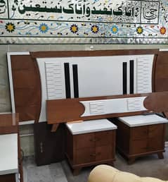 Double Bed - Bed Set - Side Table - Dressing - Poshish Bed For Sale