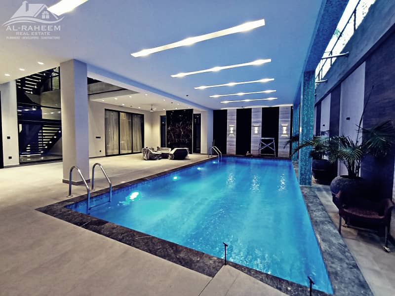 2 KANAL FULL BASEMENT SWIMMING POOL THEATER STUDY GYM FURNISHED BRAND NEW 0