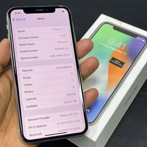 IPHONE X 256 GB PTA APPROVED 6