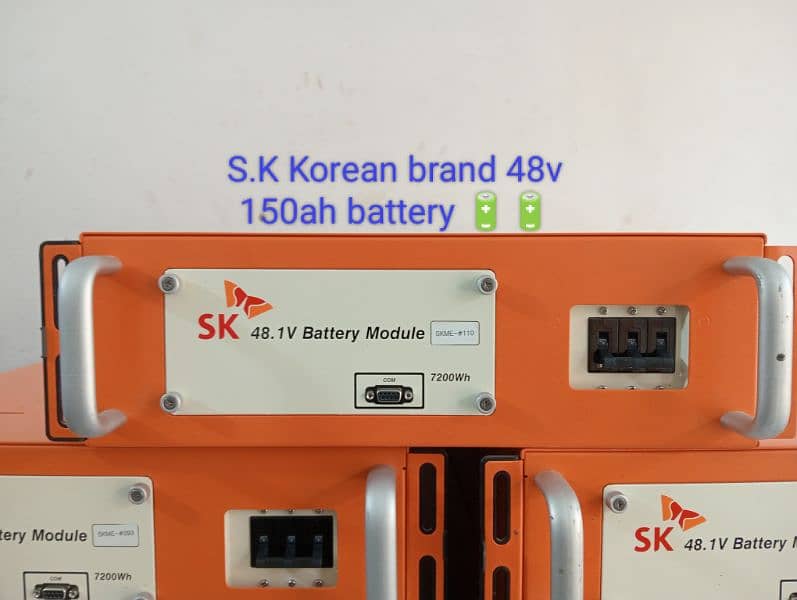 Lithium ion battery/ 48v 150ah S. K Korea/ lithium batteries/ion/ 4