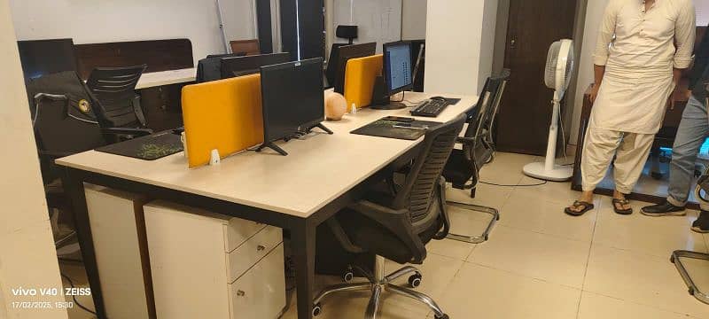 wooden workstation 4 person EACH 0