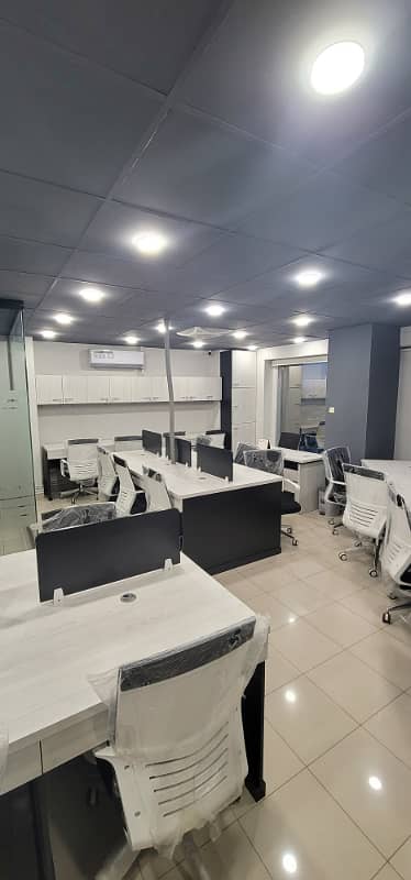 Full furnished office for rent 1800sqft in shahar e Faisal. 8