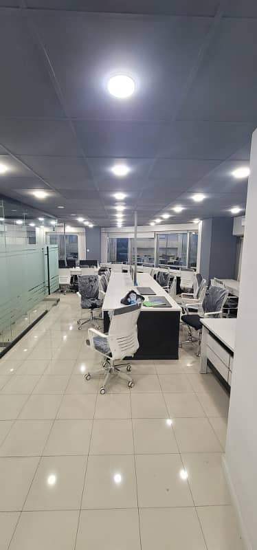 Full furnished office for rent 1800sqft in shahar e Faisal. 10