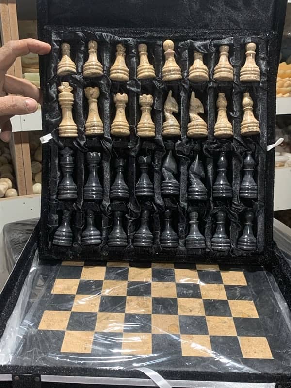 Marble chess set. #WM 4