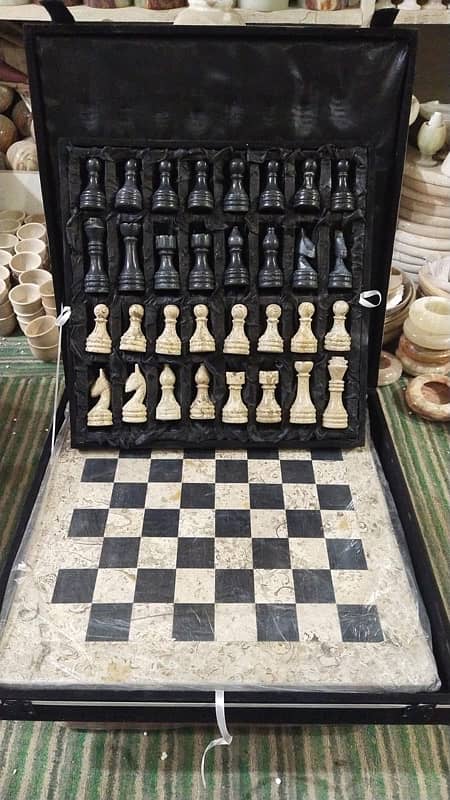 Marble chess set. #WM 5