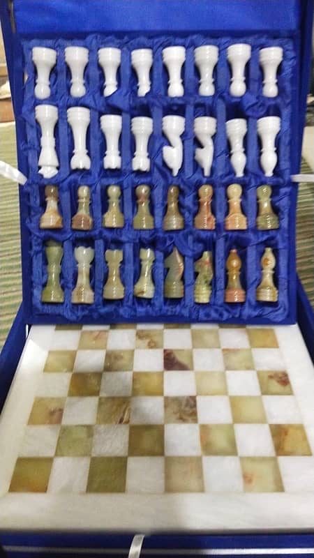 Marble chess set. #WM 6