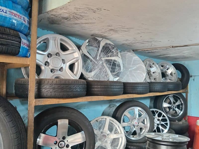 new used imported tyres rims alloy wheels mehran suzuki alto vitz mira 4