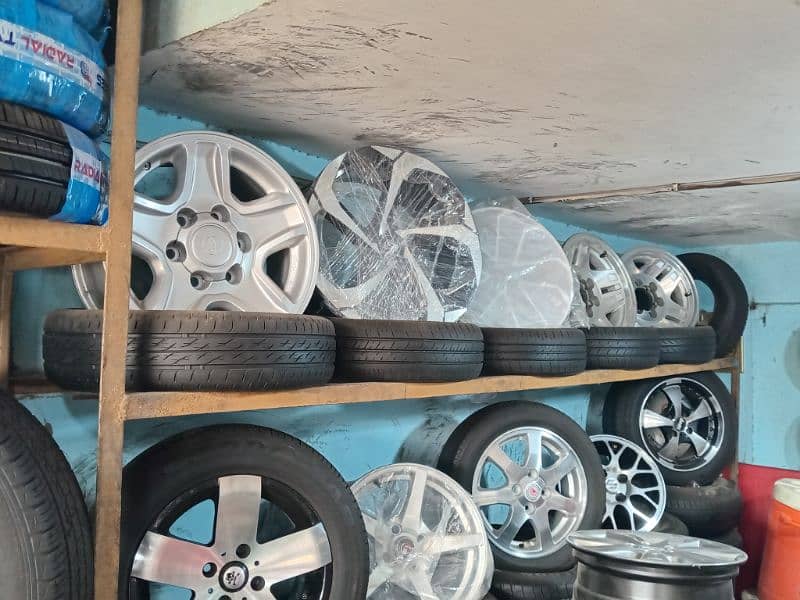 new used imported tyres rims alloy wheels mehran suzuki alto vitz mira 8