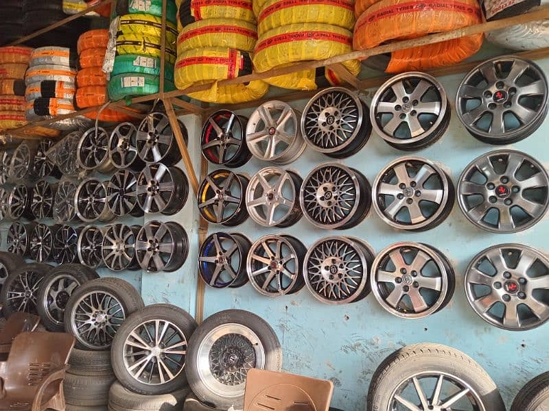 new used imported tyres rims alloy wheels mehran suzuki alto vitz mira 18