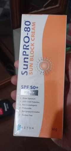 New Sunblock cream