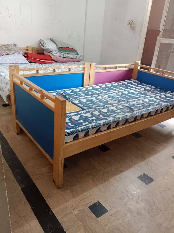 3 single beds with Dura mattress 1