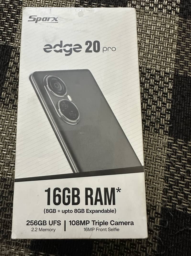 Sparx Edge 20 Pro / 8+8GB 256 GB / Complete Box / No Open Box 2