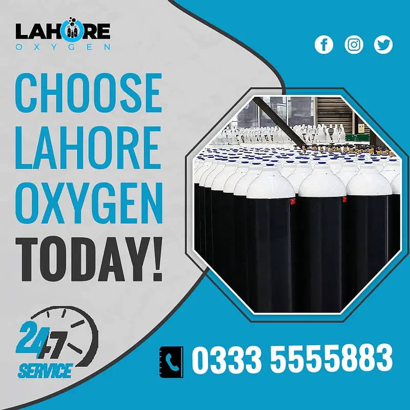 Oxygen gas Cylinder refill Lahore home delivery 4