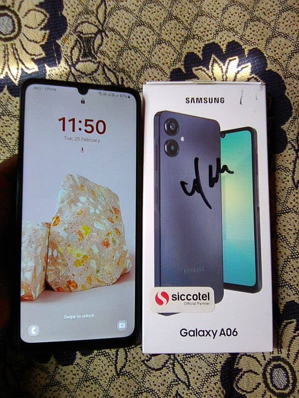 Samsung a06 64GB 4 GB RAM. 03323000388 0