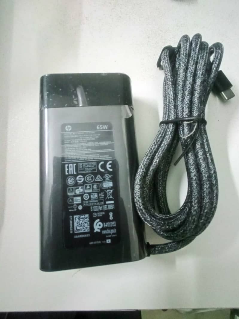 HP EliteBook 65W USB C Type Charger 0