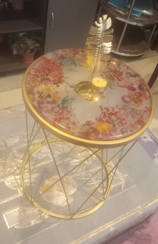 Resin Flower Table |Dried Rose Preserved Table|Hand Crafts 1