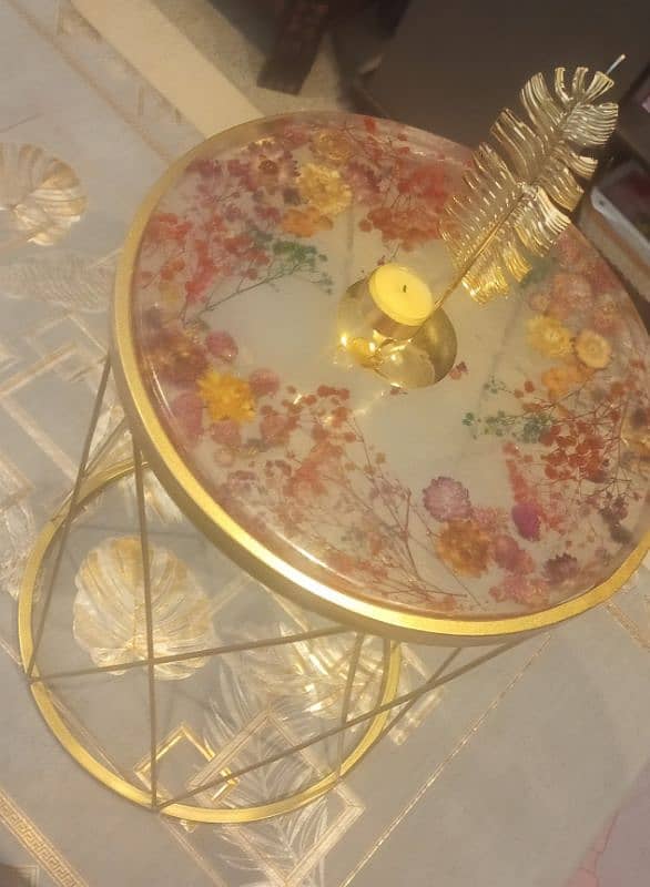 Resin Flower Table |Dried Rose Preserved Table|Hand Crafts 4