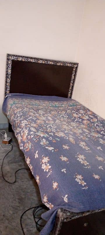 Single Bed with Mattress & Table 1