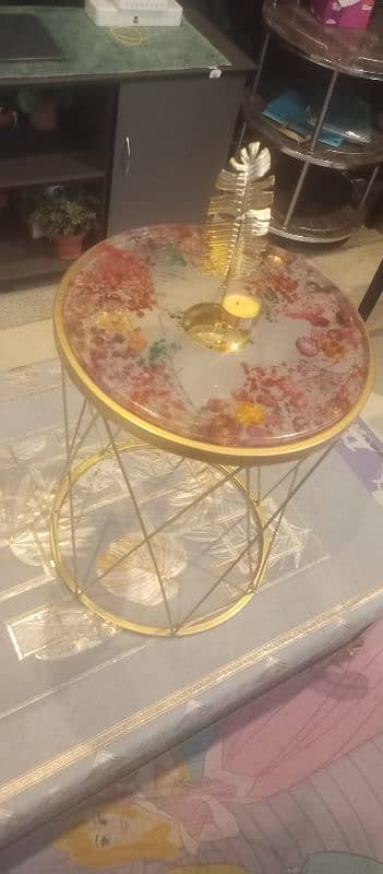 Resin Flower Table |Dried Rose Preserved Table|Hand Crafts 0