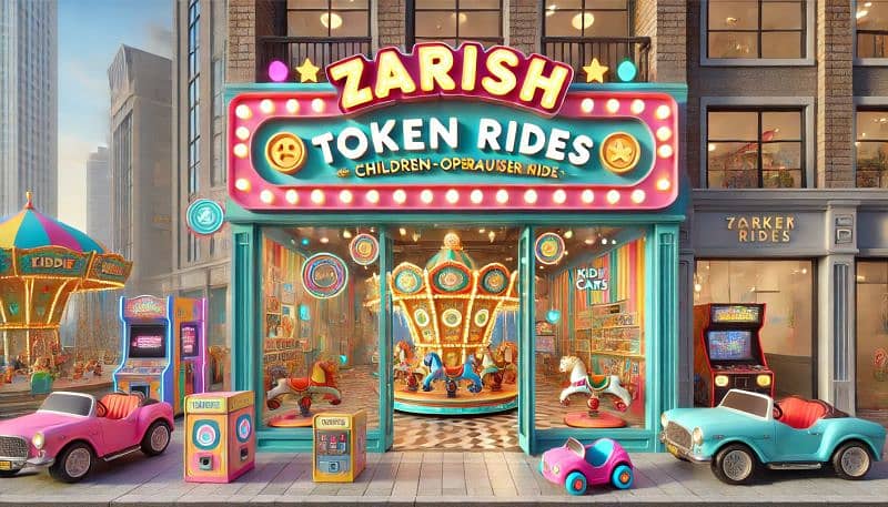 Token Coin 03152535497 Oprated kid Ride indor swing Joyland ٹوکن جھولے 3