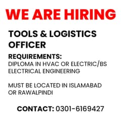 Tools & Logistics Officer