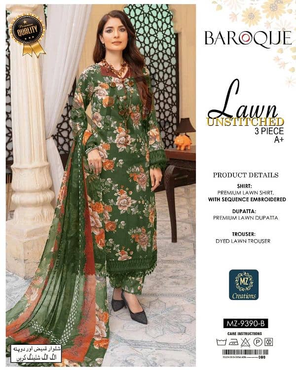 Unstitched*(Lawn Opening 2025)*  *Lawn 3pc Collection 2